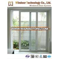 Economical type white PVC glass sliding door with cheap price